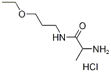 2-Amino-N-(3-ethoxypropyl)propanamidehydrochloride 구조식 이미지