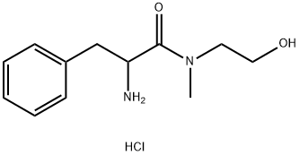 2-Amino-N-(2-hydroxyethyl)-N-methyl-3-phenylpropanamide hydrochloride 구조식 이미지