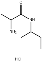 2-Amino-N-(sec-butyl)propanamide hydrochloride Structure