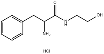 2-Amino-N-(2-hydroxyethyl)-3-phenylpropanamidehydrochloride Structure