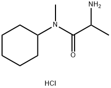 2-Amino-N-cyclohexyl-N-methylpropanamidehydrochloride 구조식 이미지