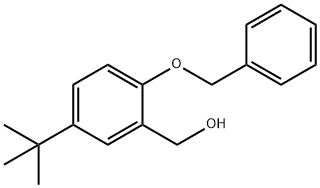 벤젠메탄올,5-(1,1-디메틸에틸)-2-(페닐메톡시)- 구조식 이미지