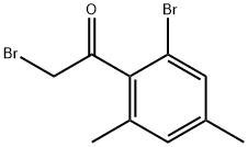 2-Bromo-1-(2-bromo-4,6-dimethylphenyl)ethanone Structure