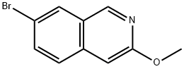 7-Bromo-3-methoxyisoquinoline Structure