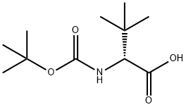 BOC-D-ALPHA-T-BUTYLGLYCINE Structure
