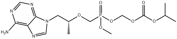 Mono-POC Methyl Tenofovir  (Mixture of DiastereoMers) 구조식 이미지