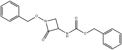 (R,S)-[1-(Benzyloxy)-2-oxo-3-azetidinyl]carbamic Acid Benzyl Ester Structure