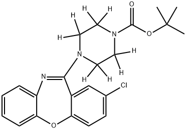 N-tert-Butoxycarbonyl Amoxapine-d8 Structure