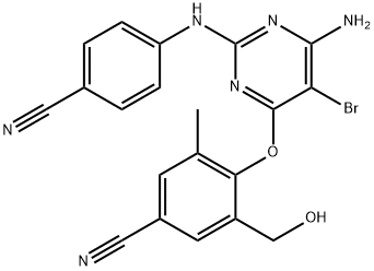 Monohydroxy Etravirine Structure