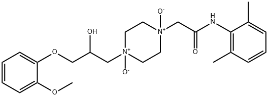 Ranolazine Bis(N-Oxide) 구조식 이미지