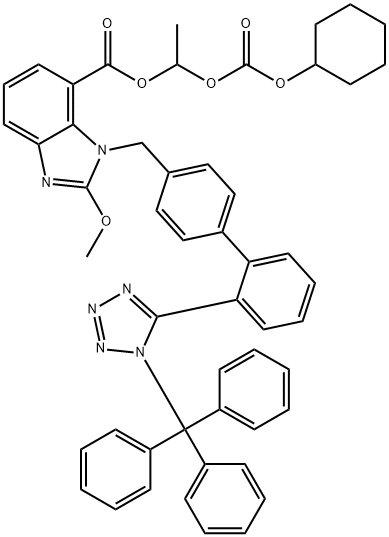 N-Trityl Candesartan Cilexetil Methoxy Analogue Structure