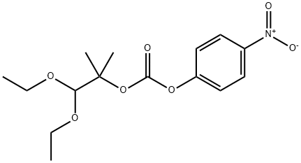 2-(1,1-Diethoxy-2-methyl)propyl 4’-Nitrophenyl Carbonate Structure