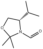 3-Oxazolidinecarboxaldehyde,2,2-dimethyl-4-(1-methylethyl)-,(S)-(9CI) Structure