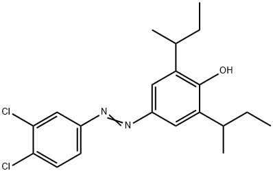 4-(3,4-dichlorophenylazo)-2,6-di-sec-butyl-phenol Structure