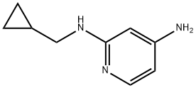 N2-(cyclopropylmethyl)pyridine-2,4-diamine Structure