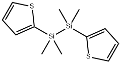 Di(2-thienyl)-1,1,2,2-tetramethyldisilane, 97% Structure