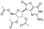 5-amino-3-(2,3,5-tri-O-acetyl-beta-ribofuranosyl)thiazolo(4,5-d)pyrimidine-2,7-dione Structure