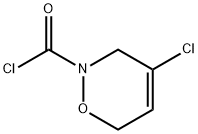 2H-1,2-Oxazine-2-carbonyl chloride, 4-chloro-3,6-dihydro- (9CI) Structure