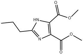 2-Propyl-1H-imidazole-4,5-dicarboxylic acid dimethyl ester Structure