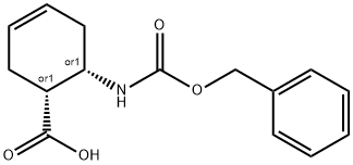 CIS-2-(BENZYLOXYCARBONYLAMINO)-4-CYCLOHEXENE-1-CARBOXYLIC ACID 구조식 이미지