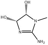 1H-Imidazole-4,5-diol,2-amino-4,5-dihydro-1-methyl-,cis-(9CI) Structure