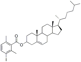 cholesteryl 2,6-dimethyl-3-iodobenzoate Structure