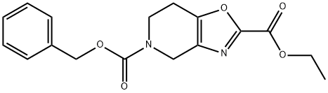 5-benzyl 2-ethyl 4H,5H,6H,7H-[1,3]oxazolo[4,5-c]pyridine-2,5-dicarboxylate Structure