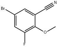 Benzonitrile, 5-broMo-3-fluoro-2-Methoxy- Structure