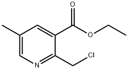 2-클로로메틸-5-메틸-니코틴산에틸에스테르 구조식 이미지