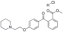 1248-42-6 methyl 2-[4-[2-piperidinoethoxy]benzoyl]benzoate hydrochloride