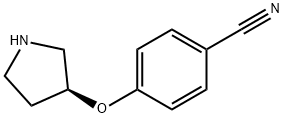 S-4-(3-PYRROLIDINYLOXY)-BENZONITRILE Structure