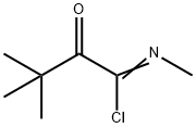 Butanimidoyl  chloride,  N,3,3-trimethyl-2-oxo- Structure
