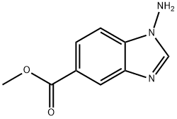 1H-벤지미다졸-5-카르복실산,1-아미노-,메틸에스테르 구조식 이미지
