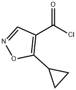 4-Isoxazolecarbonyl chloride, 5-cyclopropyl- (9CI) Structure
