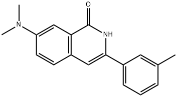 7-(diMethylaMino)-3-M-tolylisoquinolin-1(2H)-one Structure