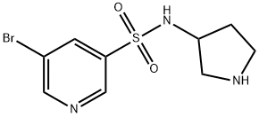5-broMo-N-(pyrrolidin-3-yl)pyridine-3-sulfonaMide Structure
