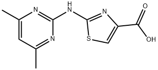 2-[(4,6-Dimethylpyrimidin-2-yl)amino]-1,3-thiazole-4-carboxylic acid Structure