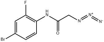 2-Azido-N-(4-bromo-2-fluorophenyl)acetamide Structure