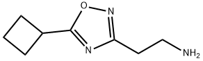2-(5-시클로부틸-1,2,4-옥사디아졸-3-일)에탄아민(SALTDATA:HCl) 구조식 이미지