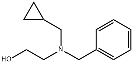 2-[벤질(사이클로프로필메틸)아미노]에탄올 구조식 이미지