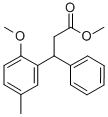 Methyl 3-(2-methoxy-5-methylphenyl)-3-phenylpropionate Structure