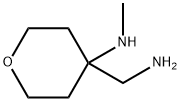테트라히드로-4-(메틸아미노)-2H-피란-4-메탄아민 구조식 이미지