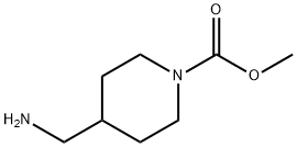 Methyl 4-(aminomethyl)piperidine-1-carboxylate 구조식 이미지