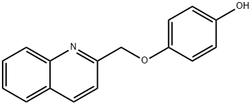 4-(2-Quinolinylmethoxy)phenol 구조식 이미지