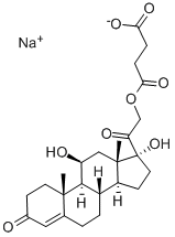 Hydrocortisone sodium succinate  Structure