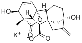 GIBBERELLIC ACID POTASSIUM SALT 구조식 이미지