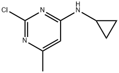 2-chloro-N-cyclopropyl-6-methylpyrimidin-4-amine 구조식 이미지