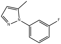 1-(3-플루오로페닐)-5-메틸-1H-피라졸 구조식 이미지
