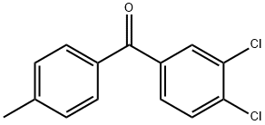 3,4-DICHLORO-4'-METHYLBENZOPHENONE 구조식 이미지