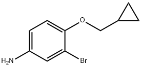 3-Bromo-4-cyclopropylmethoxyphenylamine Structure
